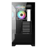 VIDA Vetro Black ARGB Gaming Case w/ Glass Front & Side, ATX, 3x ARGB Fans, 6-Port PWM ARGB Fan Hub Image