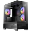 ANTEC CX500M (Black) Micro Tower Gaming Case, Tempered Glass, 3x RGB Fans Image