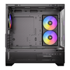 ANTEC CX500M (Black) Micro Tower Gaming Case, Tempered Glass, 3x RGB Fans Image