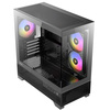 ANTEC CX500M (Black) Micro Tower Gaming Case, Tempered Glass, 3x RGB Fans Image