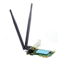 Prevo 1200mbps AC1200 PCI-Express Dual Band Wireless AC Adapter with Detachable Antennas