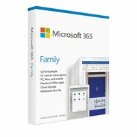 Microsoft office 365 Family Medialess 1 Year Subscription 6 Users