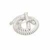 Generic Coiled Telephone Handset Cord - 2m when uncoiled - White Image