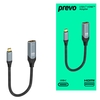 Prevo USBC-HDMI-ADA Display Converter Adapter, USB Type-C (M) to HDMI (F), 0.2m, Black & Silver, HDMI 2.0, Supports up to 4K@60Hz, Braided Cable, Retail Box Packaging Image