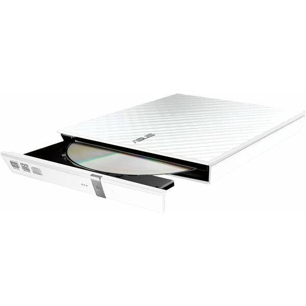 ASUS SDRW-08D2S-U LITE External Slimline DVD Re-Writer - WHITE