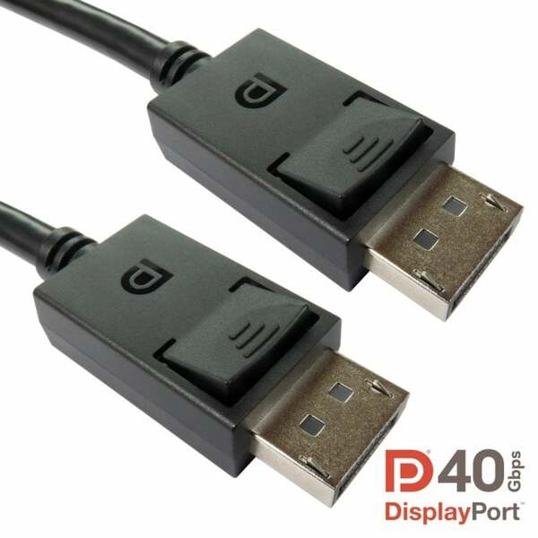 Generic 1m DisplayPort 2.1 Certified DP40 Cable - Upto 16K @ 30Hz