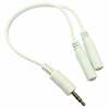 Generic 0.2m 3.5mm Stereo Splitter Cable - White Image