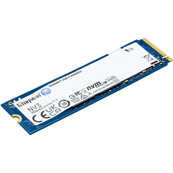 Kingston NV3 M.2-2280 1TB PCI Express 4.0 x4 NVMe Solid State Drive