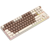 ROYALAXE R87 (BROWN) Hot Swappable Mechanical Keyboard, 80% TKL Design, 89 Keys, 2.4GHz, Bluetooth 5.0 or Wired Connection, TTC Golden-Pink Switches Image