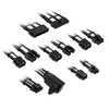 Kolink Core Pro Braided Cable Extension Kit 12VHWPR Type 2 - Jet Black/Brilliant White Image