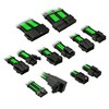 Kolink Core Pro Braided Cable Extension Kit 12VHPWW  Type 1 - Venom Green Image