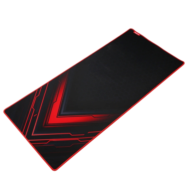 MARVO G48 Gaming Mouse Pad, X-Large 900x400x3mm, Soft Microfiber Surface for speed and control with Non-Slip Rubber Base and Stitched Edges, Black and Red