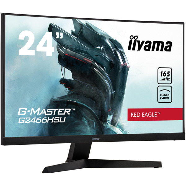 Iiyama PL2466H Iiyama G-Master 23.6 Inch Curved 1500R VA LCD,165Hz, Customer Part Exchange - 12 Month Warranty