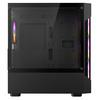 CIT Tsunami Black Micro-ATX Gaming Case With 4 x 120mm ARGB Inner-Ring Fans and Tempered Glass Panels With 30 Percent Tint Image
