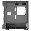 CIT Tsunami Black Micro-ATX Gaming Case With 4 x 120mm ARGB Inner-Ring Fans and Tempered Glass Panels With 30 Percent Tint Image