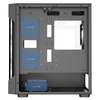 CIT Tsunami Black Micro-ATX Gaming Case With 4 x 120mm ARGB Inner-Ring Fans and Tempered Glass Panels With 30 Percent Tint Image