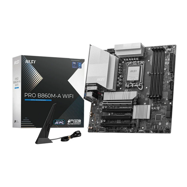 MSI 1851 PRO B860M-A WIFI  -  Micro ATX Motherboard For Intel LGA1851 CPUs