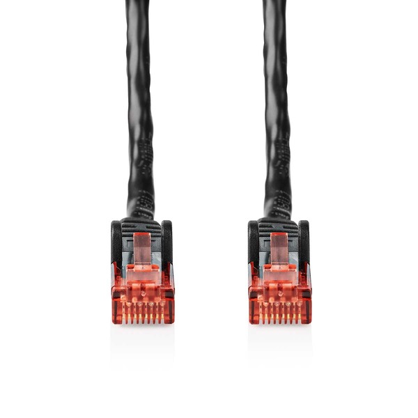 NEDIS RJ45 Male - RJ45 Male - U/UTP - 30.0m Outdoor -CCA - upto 1Gb/ps / 250Mhz - Black