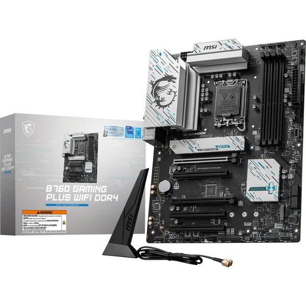 MSI B760 GAMING PLUS WIFI DDR4 ATX - INTEL LGA1700 MOTHERBOARD