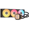 Corsair iCUE LINK TITAN 360 RX LCD RGB Liquid CPU Cooler, RX120 RGB Magnetic Dome Fans, Personalised LCD Screen, iCUE LINK Hub Included, Black Image