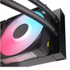 Corsair iCUE LINK TITAN 360 RX LCD RGB Liquid CPU Cooler, RX120 RGB Magnetic Dome Fans, Personalised LCD Screen, iCUE LINK Hub Included, Black Image