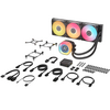 Corsair iCUE LINK TITAN 360 RX LCD RGB Liquid CPU Cooler, RX120 RGB Magnetic Dome Fans, Personalised LCD Screen, iCUE LINK Hub Included, Black Image