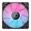 Corsair iCUE LINK RX120 RGB 12cm PWM Case Fan, 8 ARGB LEDs, Magnetic Dome Bearing, 2100 RPM, Black, Single Fan Expansion Kit Image