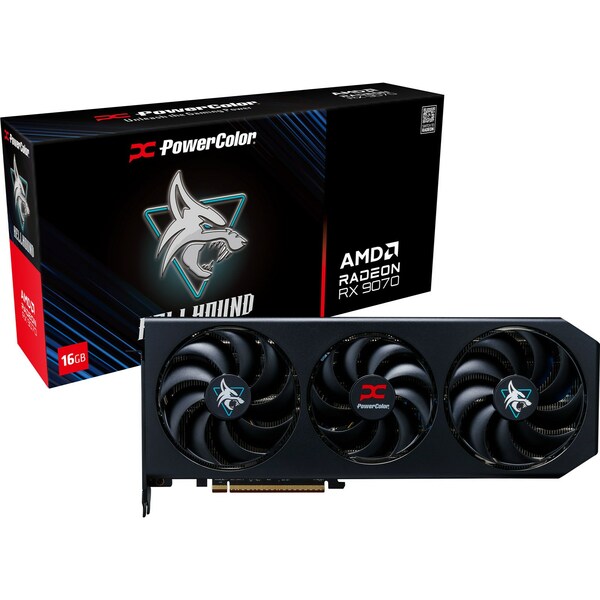 Power Colour PowerColor Radeon RX 9070 HellHound OC 16GB GDDR6 Graphics Card