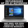 HP 15.6 Inch - Ryzen 5 3500u - 8Gb Ram - 256GB SSD, Radeon Vega GFX, Windows 11 Pro, 6 Month Warranty Image