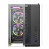 1St Player RT5 Micro ATX Black Case with 3 x RGB Fans Image