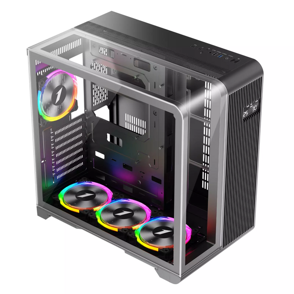1St Player RT7 ATX Black Gaming Case with 4 x ARGB Fans