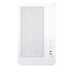 1St Player UV6 Micro ATX Case with U-Shaped Panoramic Panel and 3x RGB Fans - White Image