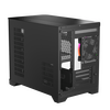 1St Player UV6 Micro ATX Case with U-Shaped Panoramic Panel and 3x RGB Fans - Black Image
