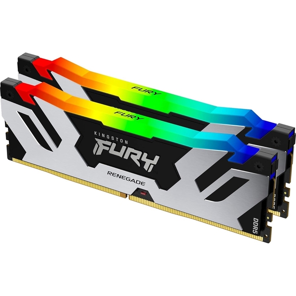 Kingston 32GB Fury Renegade Silver RGB (16GB x2) DDR5 6400MT/s