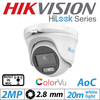 HiLook By Hikvision  2MP HIKVISION HILOOK DOME OUTDOOR COLORVU CAMERA 2.8MM AOC WH Image