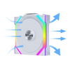 Lian Li UNI SL WIRELESS RGB 120mm Fan Triple Pack - White Image