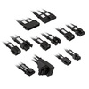 Kolink Core Pro Braided Cable Extension Kit 12VHWPR Type 1 - Jet Black/Brilliant White Image