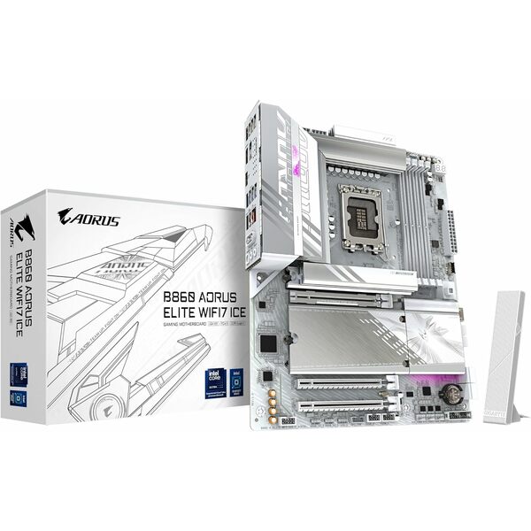 Gigabyte B860 AORUS ELITE WIFI7 ICE -  ATX Motherboard For Intel LGA1851 CPUs