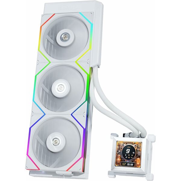 Lian Li HydroShift LCD 360TL AIO CPU Cooler 360mm - White