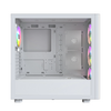 Montech XR WOOD White Mid Tower PC Case with 4x ARGB Fans Image