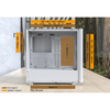 Montech XR WOOD Black Mid Tower PC Case with 4x ARGB Fans Image