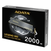 Adata Legend 860 2TB NVMe SSD, PCIe Gen4, M.2 Interface, 2280, Read 6000 MB/s, Write 5000 MB/s, Heatsink Image