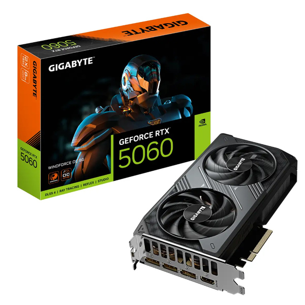 Gigabyte GeForce RTX 5060 WINDFORCE OC 8GB GDDR7 Graphics Card