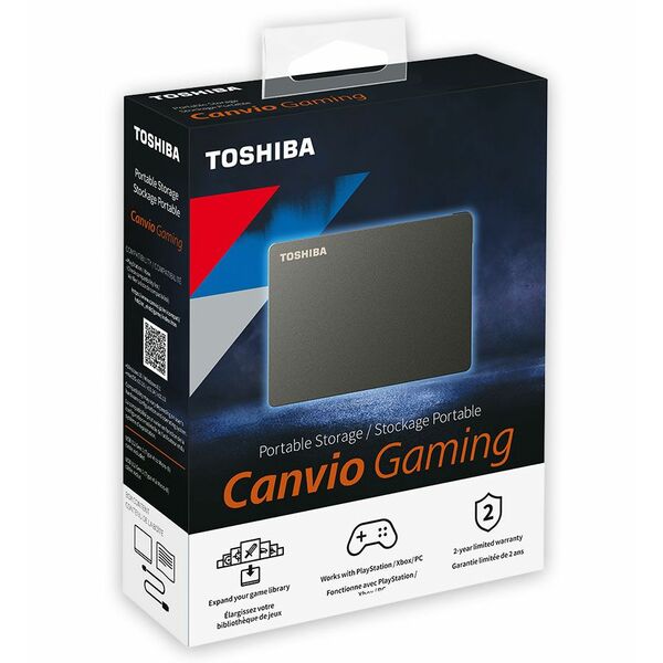 Toshiba Canvio Gaming 4TB black 2.5 Inch USB 3  for XBOX / PC / PLAYSTATION