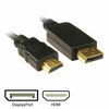 JEDEL 1.8M DisplayPort 1.2a Cable (Male) to HDMI2.0b (Male), 1080p Resolution, Black Image