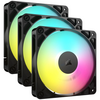 Corsair RS120 ARGB 120mm PWM Fans – Daisy-Chain Connection – Low-Noise – Magnetic Dome Bearing – Triple Pack Image