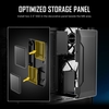 ANTEC NX416L Case, Gaming, Black, Mid Tower, 1 x USB 3.0 / 2 x USB Type-C, Tempered Glass Side Window Panel Image