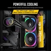 ANTEC NX416L Case, Gaming, Black, Mid Tower, 1 x USB 3.0 / 2 x USB Type-C, Tempered Glass Side Window Panel Image