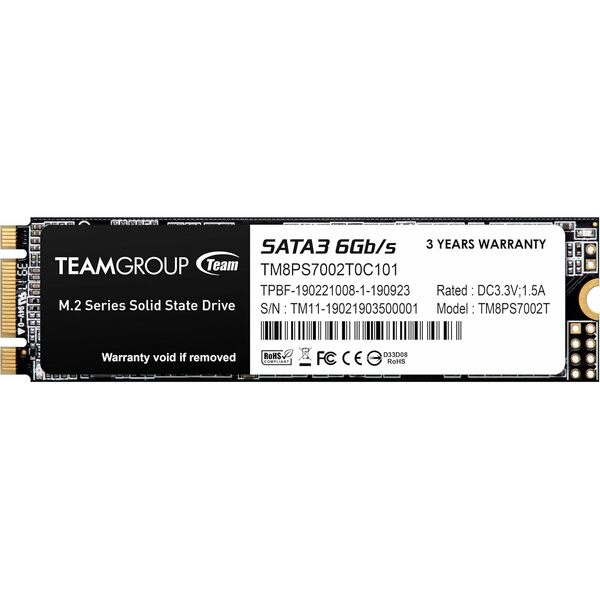 Team Group  Team 2TB MS30 M.2 SATA SSD, M.2 2280, SATA3, R/W 550/500 MB/s