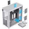 GameMax Meshbox White Gaming Cube ATX Modular Gaming PC Case Dual Mesh Side Panels USB3.0 - Type C Image